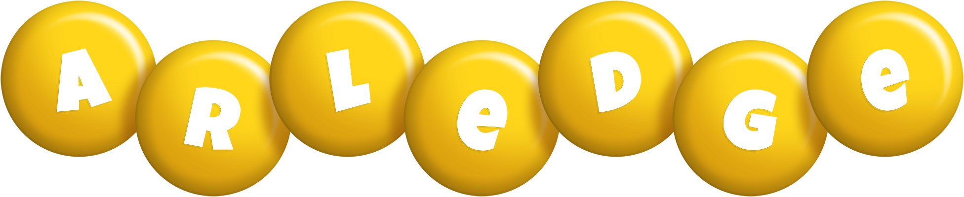 Arledge candy-yellow logo