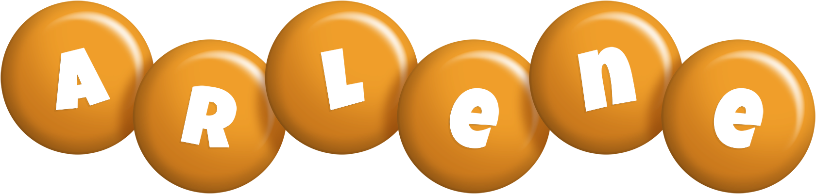Arlene candy-orange logo