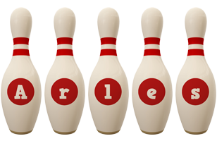 Arles bowling-pin logo