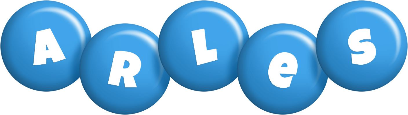Arles candy-blue logo
