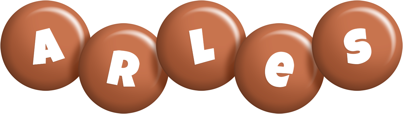 Arles candy-brown logo