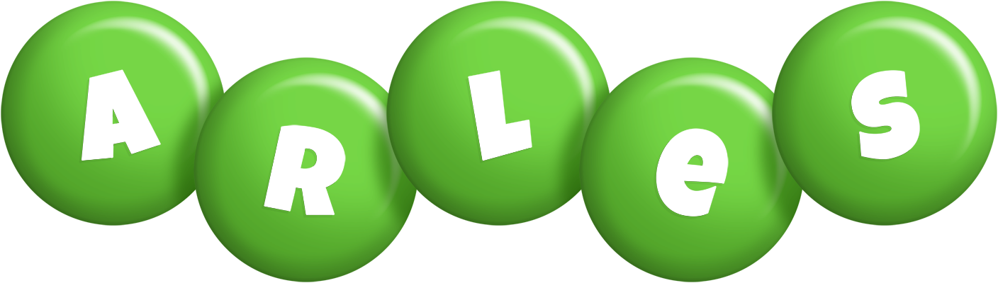 Arles candy-green logo