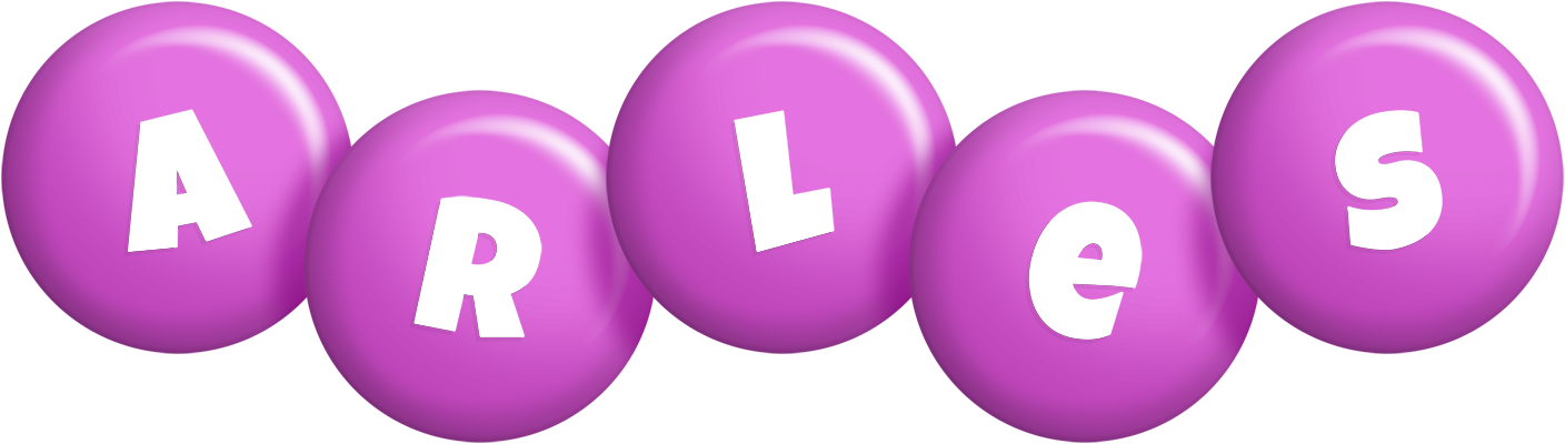Arles candy-purple logo