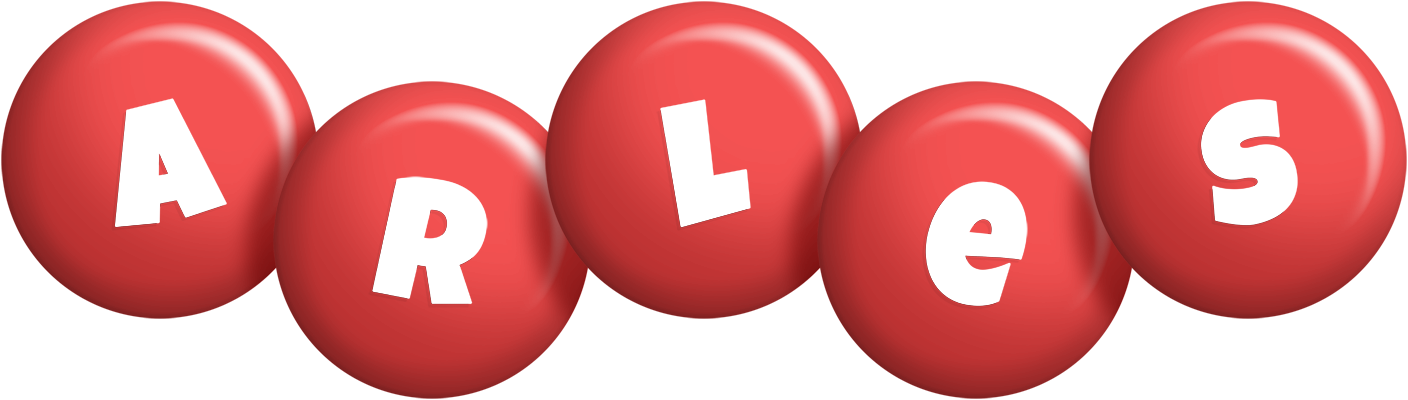 Arles candy-red logo