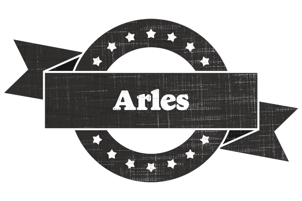 Arles grunge logo