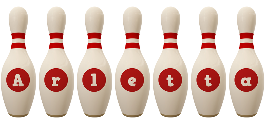 Arletta bowling-pin logo