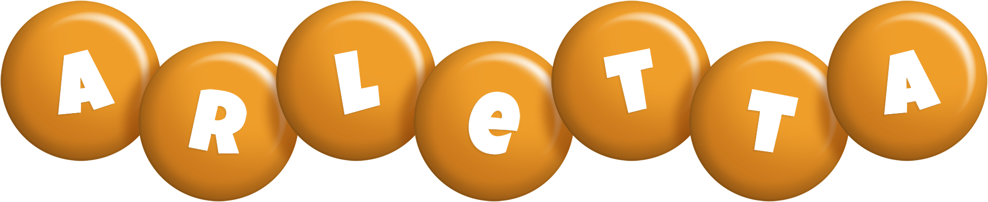 Arletta candy-orange logo