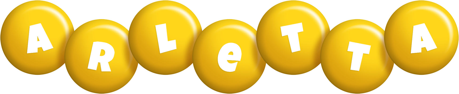 Arletta candy-yellow logo