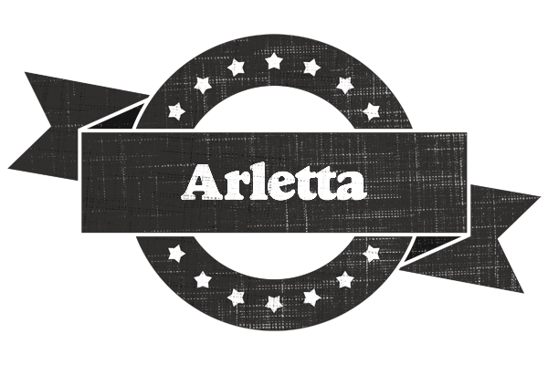 Arletta grunge logo