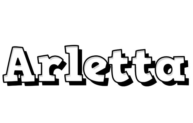 Arletta snowing logo