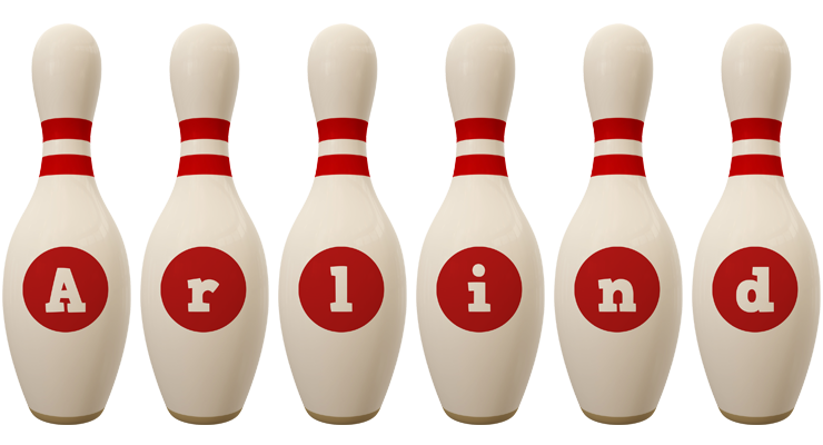 Arlind bowling-pin logo
