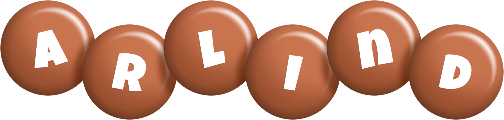 Arlind candy-brown logo