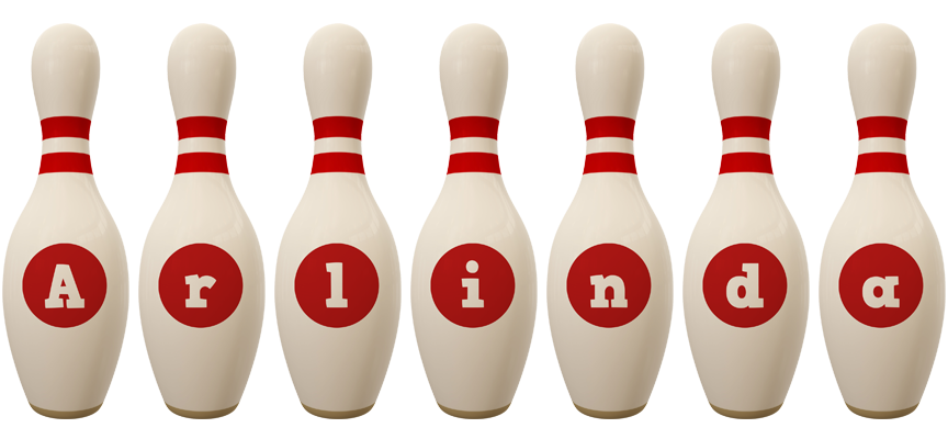 Arlinda bowling-pin logo