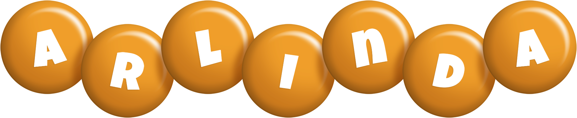 Arlinda candy-orange logo
