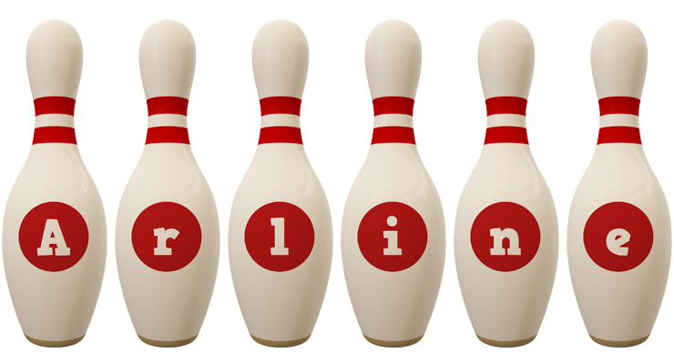 Arline bowling-pin logo