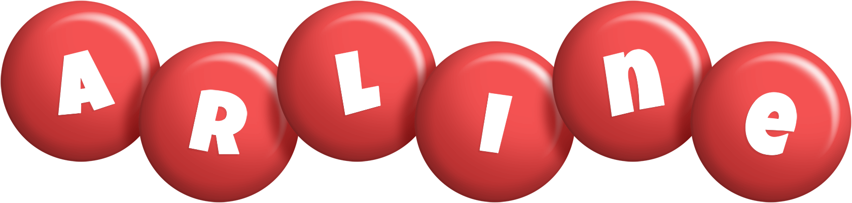 Arline candy-red logo