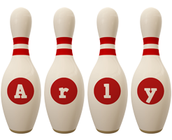 Arly bowling-pin logo