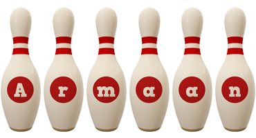 Armaan bowling-pin logo