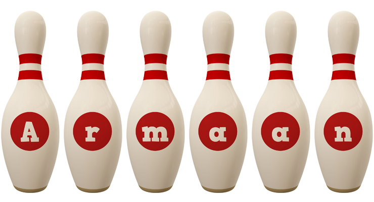 Armaan bowling-pin logo