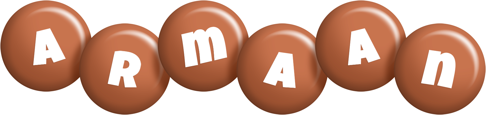 Armaan candy-brown logo