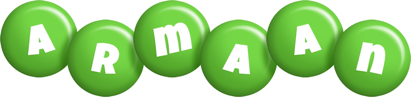 Armaan candy-green logo