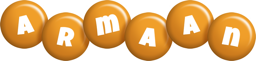 Armaan candy-orange logo