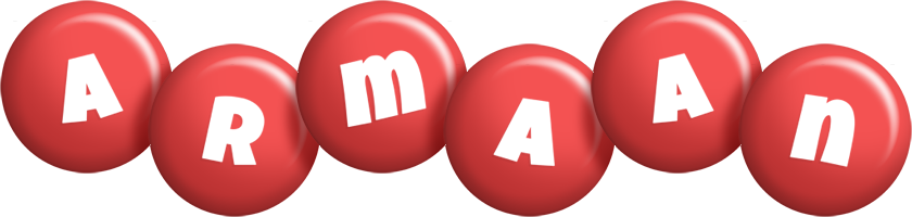 Armaan candy-red logo