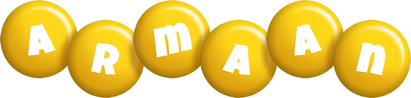 Armaan candy-yellow logo