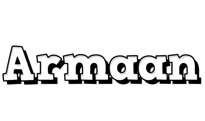 Armaan snowing logo