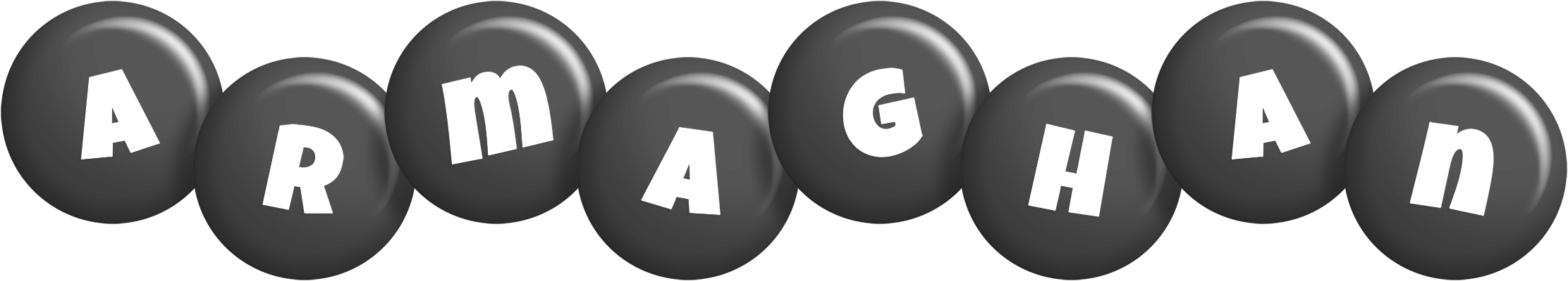 Armaghan candy-black logo