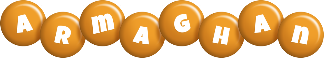 Armaghan candy-orange logo