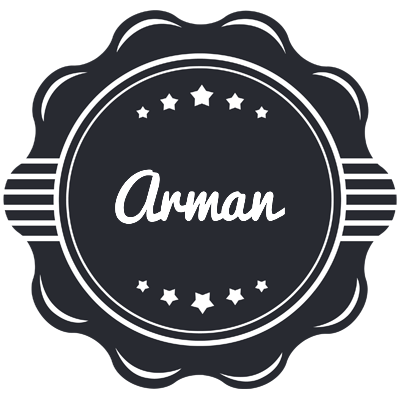 Arman badge logo