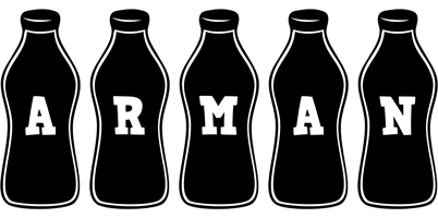 Arman bottle logo