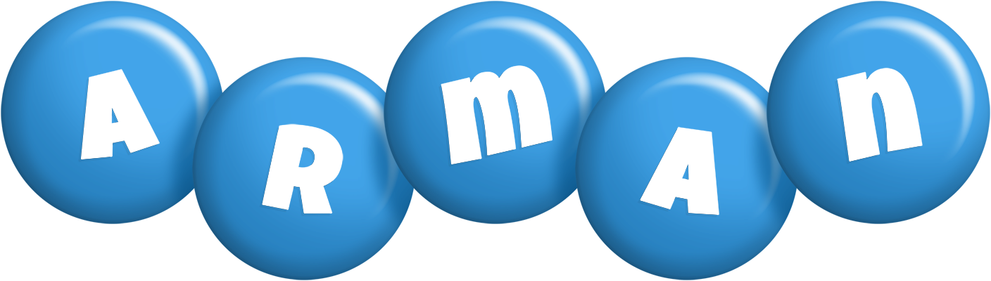 Arman candy-blue logo