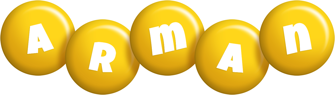 Arman candy-yellow logo
