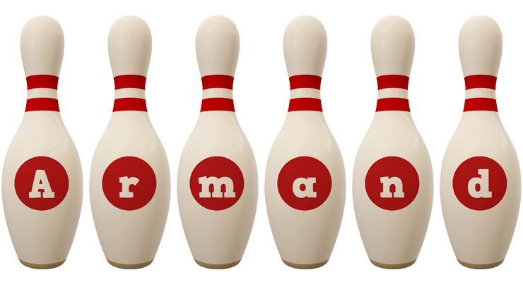 Armand bowling-pin logo