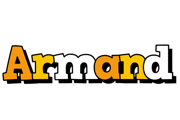 Armand cartoon logo