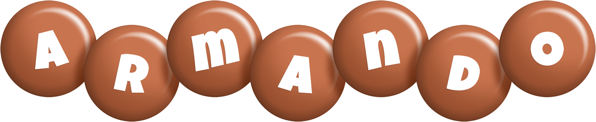 Armando candy-brown logo