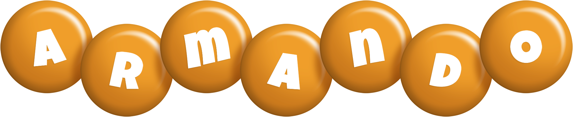 Armando candy-orange logo