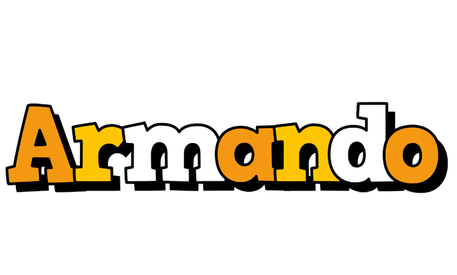 Armando cartoon logo