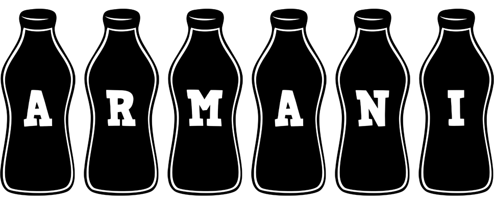 Armani bottle logo