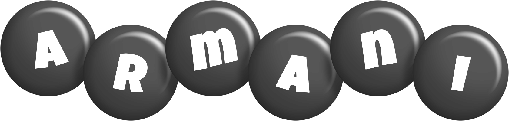 Armani candy-black logo