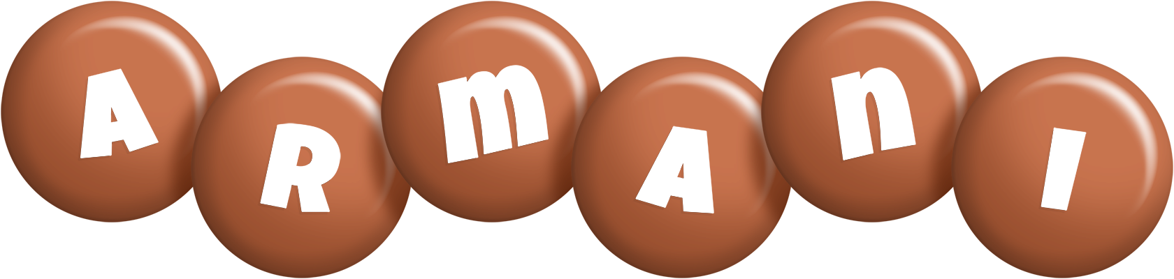 Armani candy-brown logo