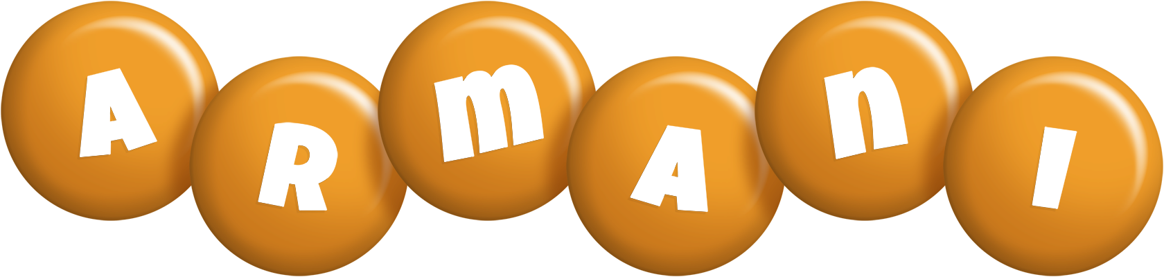 Armani candy-orange logo