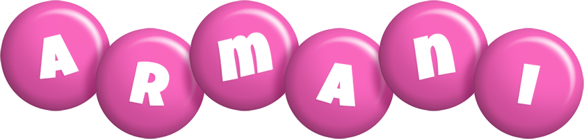 Armani candy-pink logo