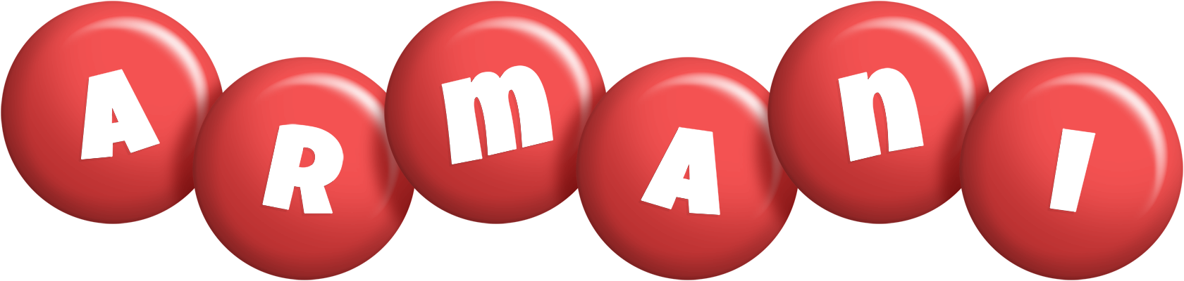 Armani candy-red logo