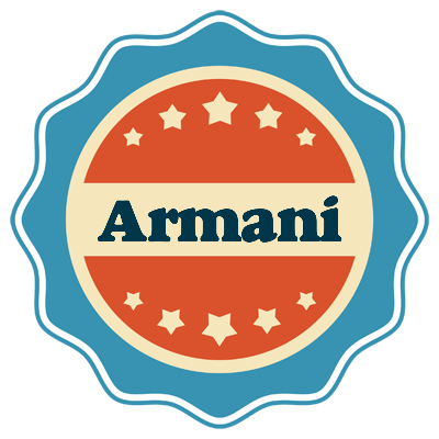 Armani labels logo