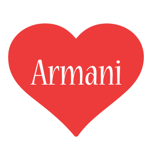 Armani love logo