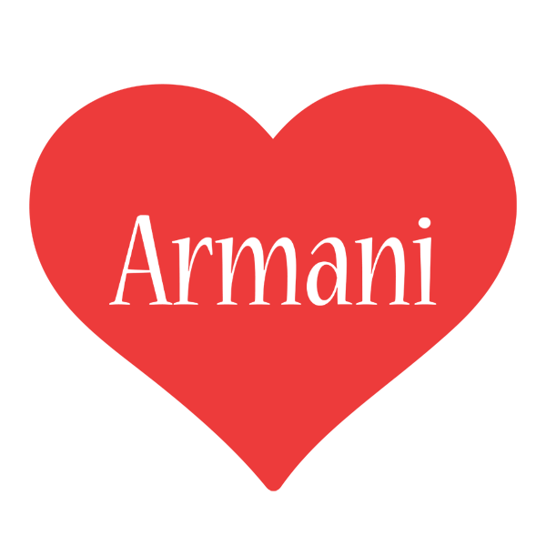 Armani love logo
