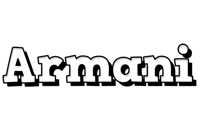 Armani snowing logo